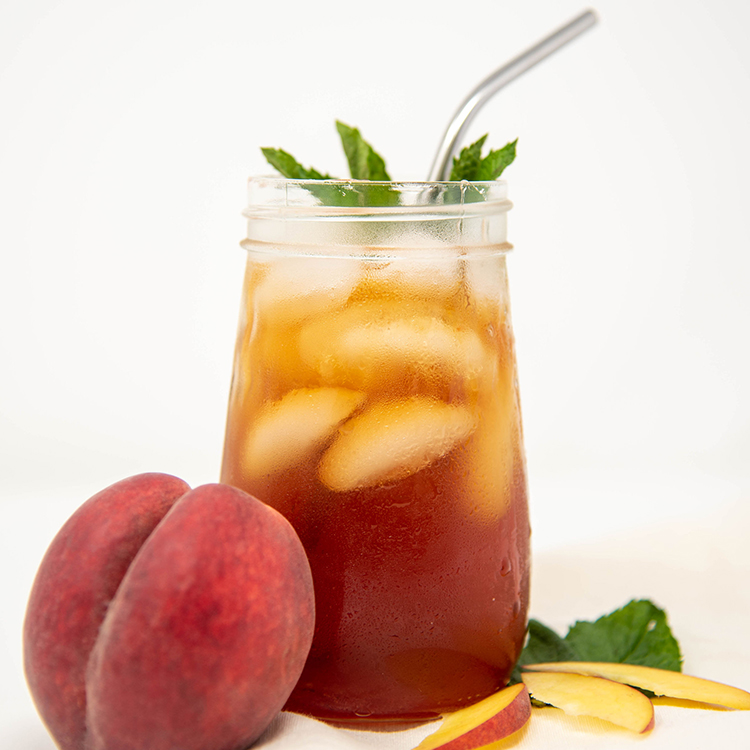 Peach Tea with Mint