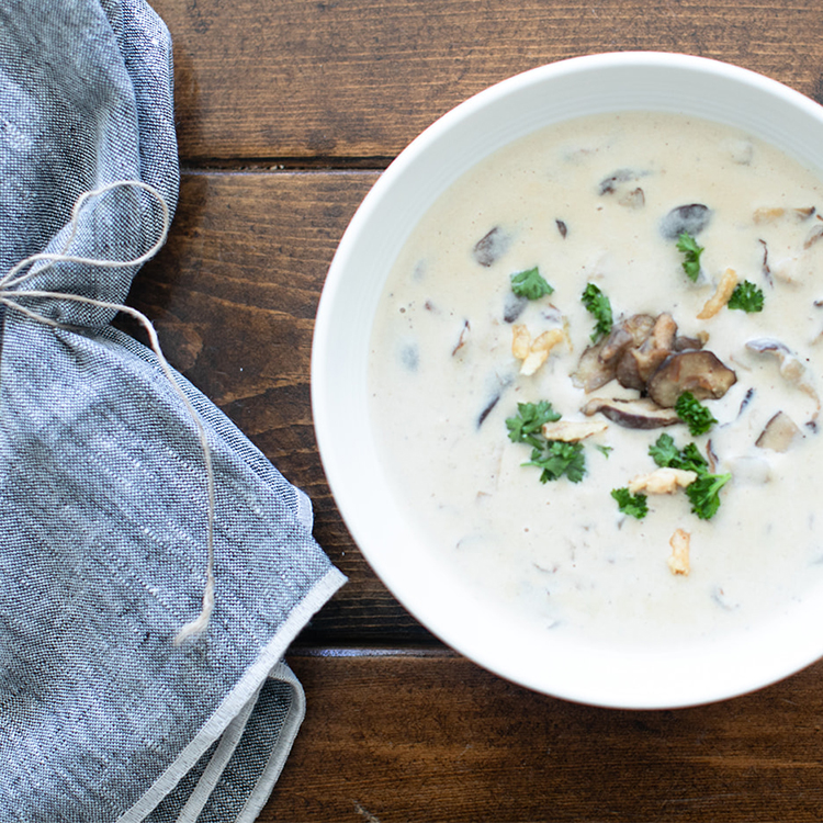 Creamy Shiitake Mushroom Soup