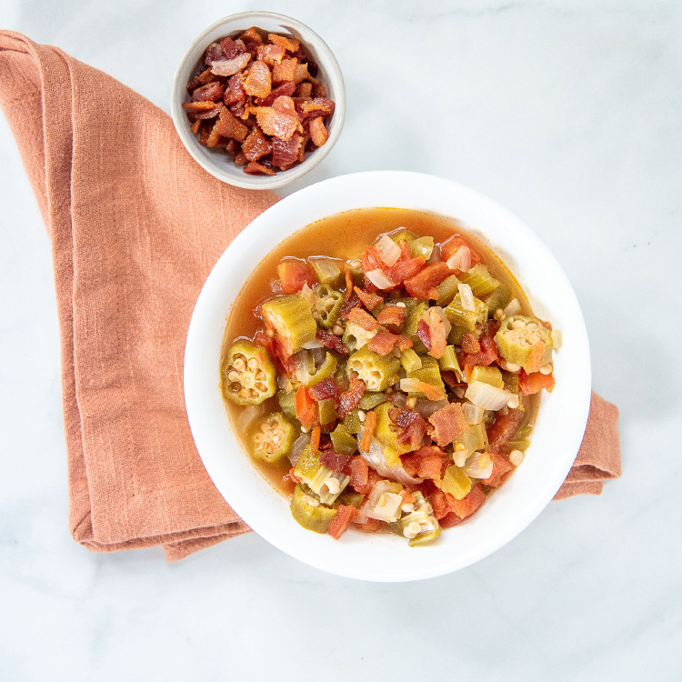 Stewed Okra and Georgia Tomatoes