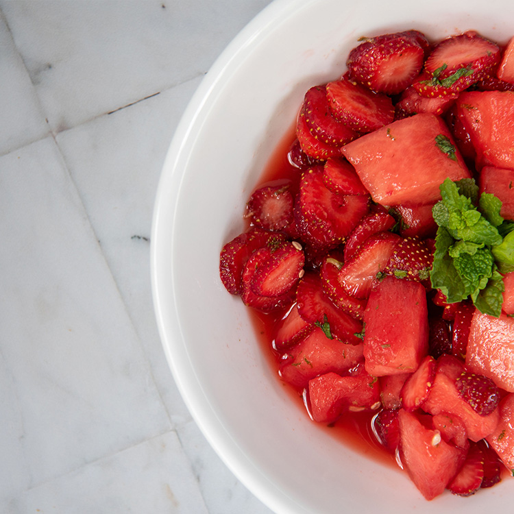 Refreshing Strawberry Watermelon Salad