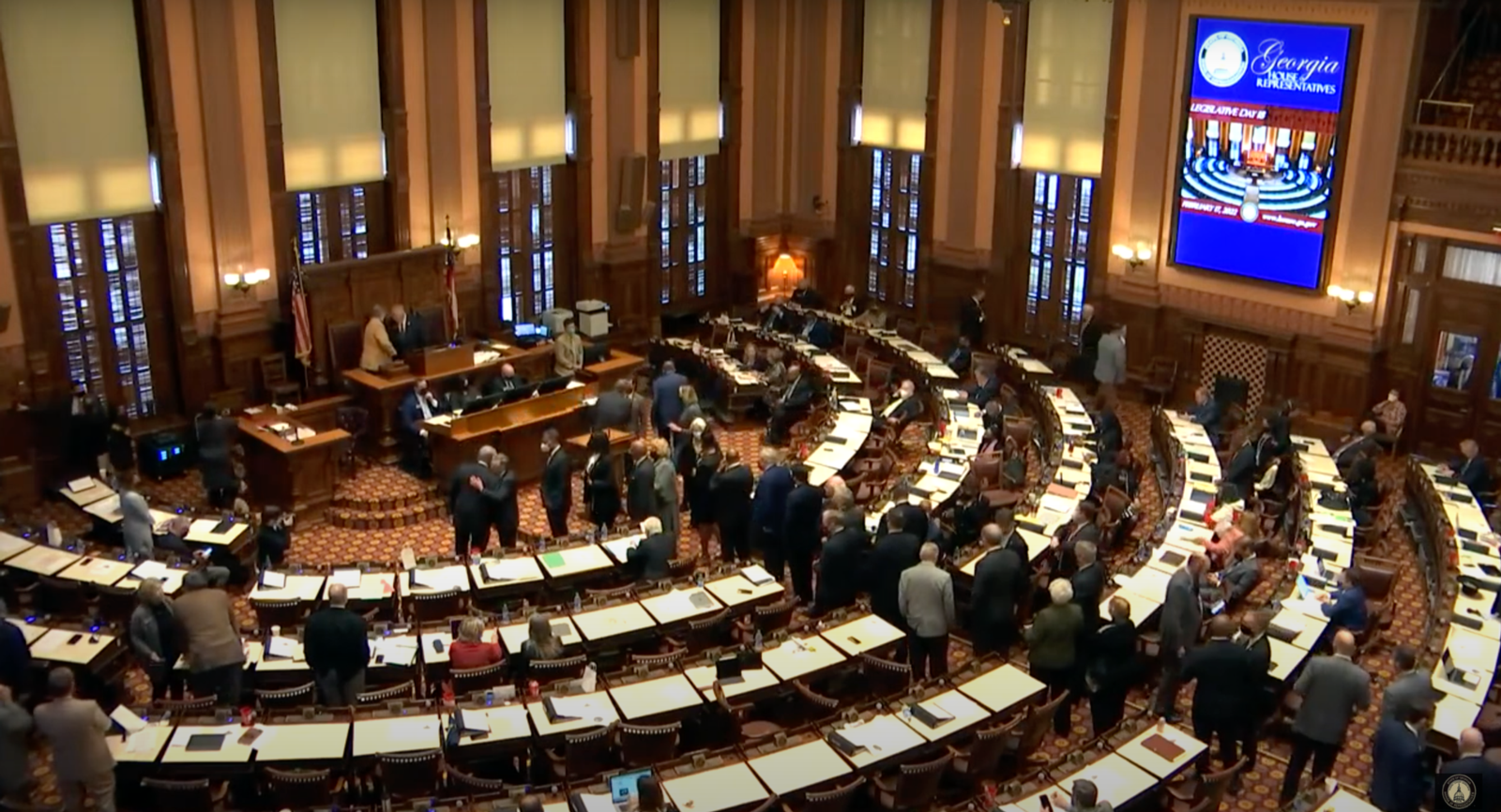 Lawmakers lined up to pay their respects to Chairman England.