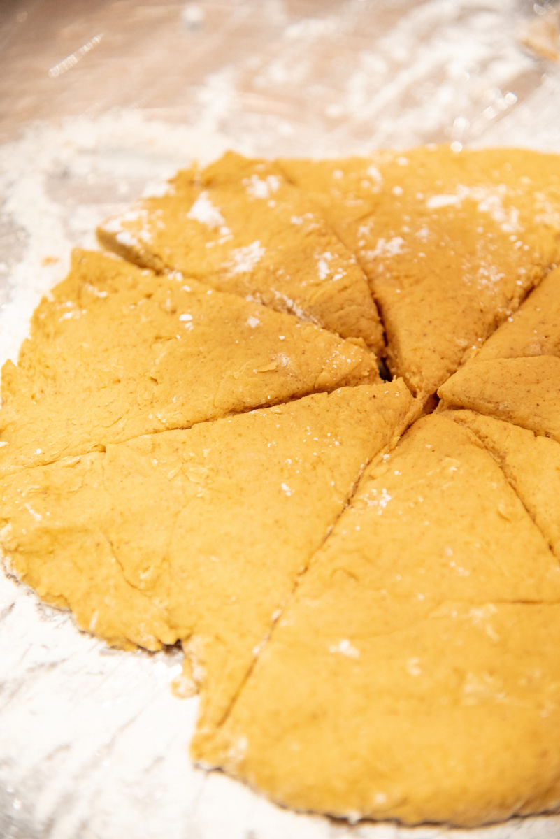 Pumpkin Scones with Spiced Glaze