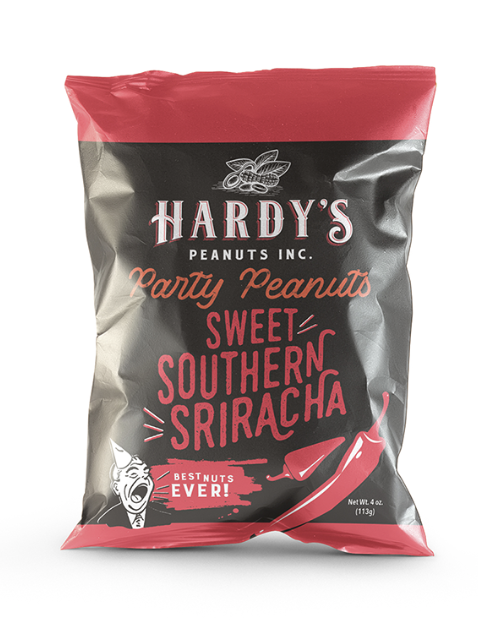 Sweet Southern Sriracha Peanuts from Hardy Farms