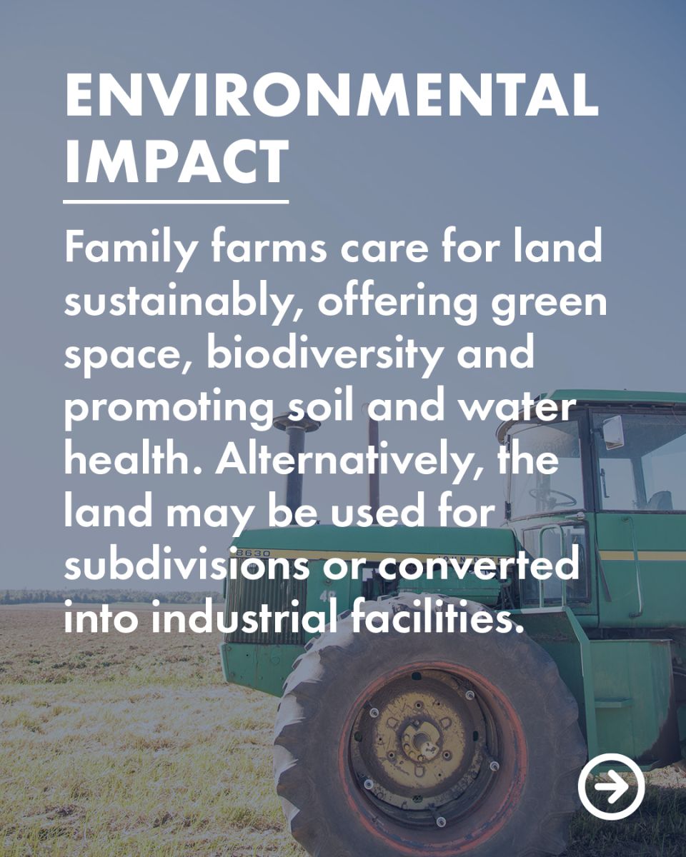If family farms continue to shrink we could face environmental impact