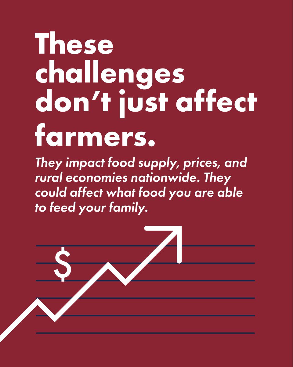 Educational carousel: Challenges don't just affect farmers