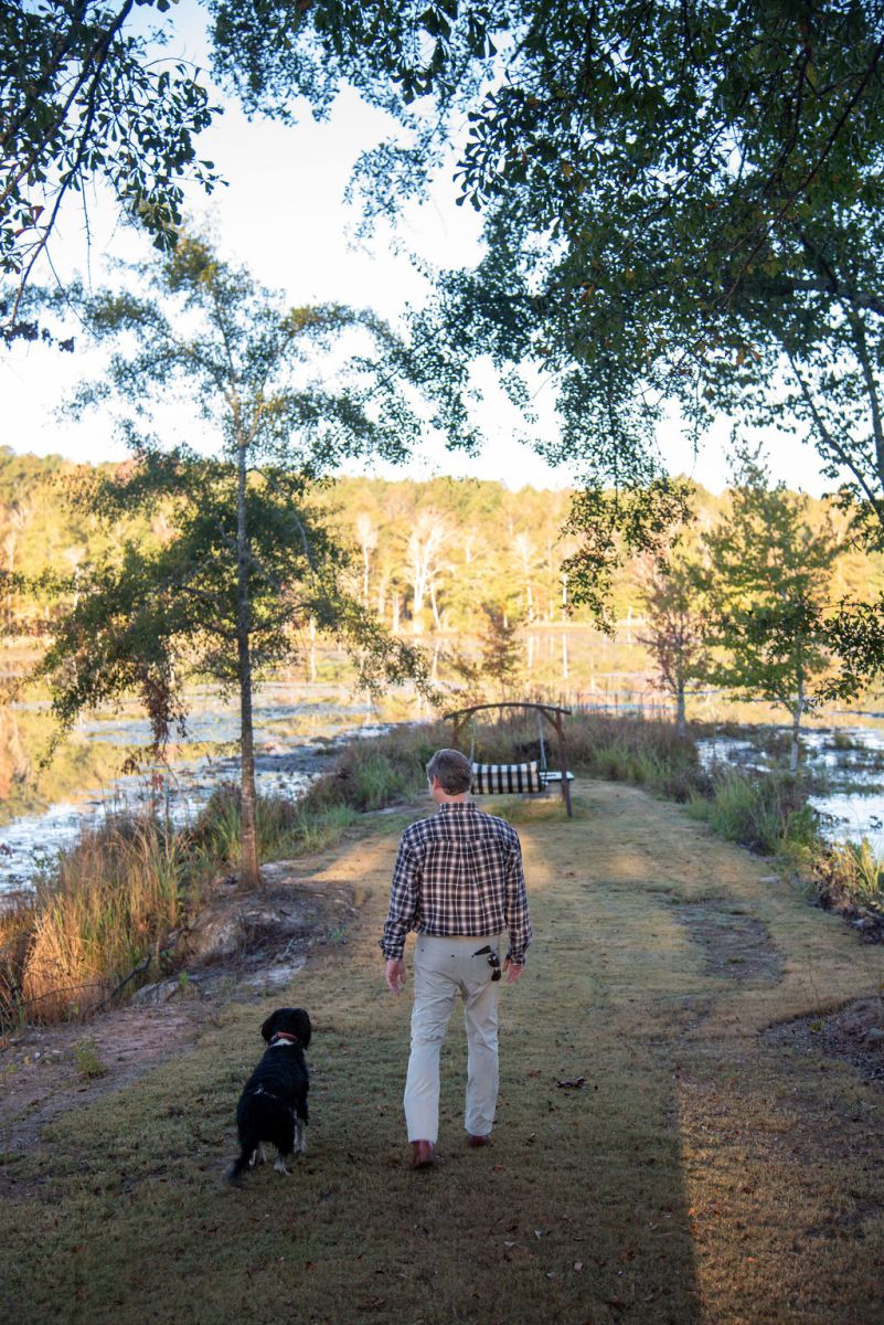 Clark Haddock and dog