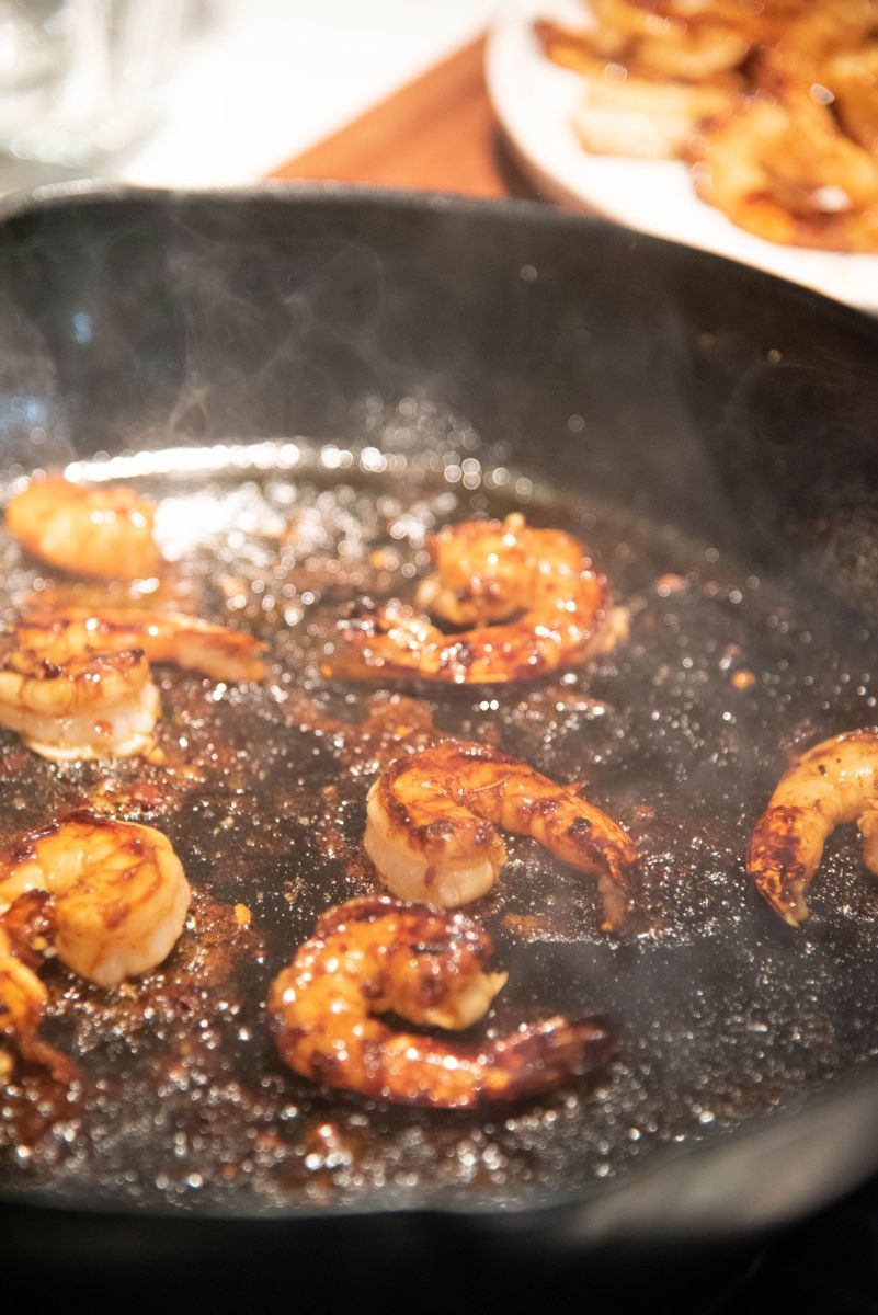 pecan honey shrimp image