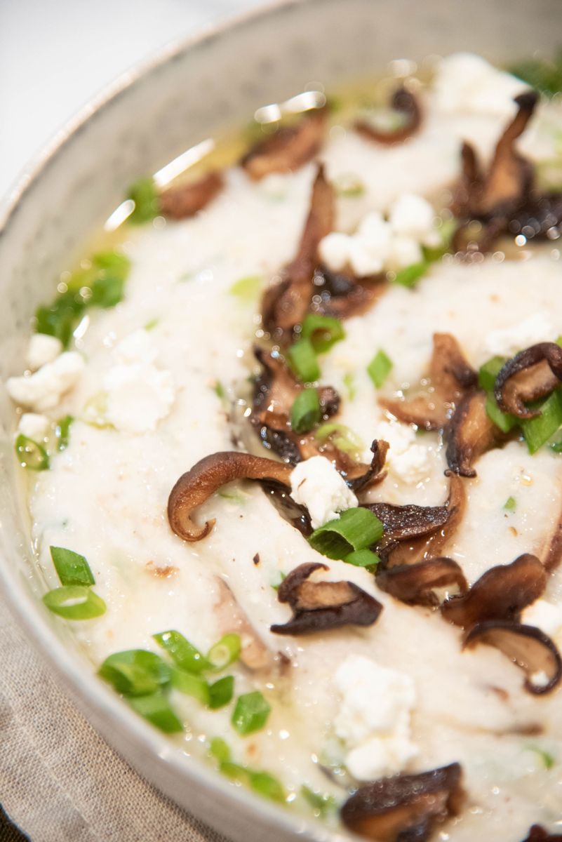 goat cheese grits image