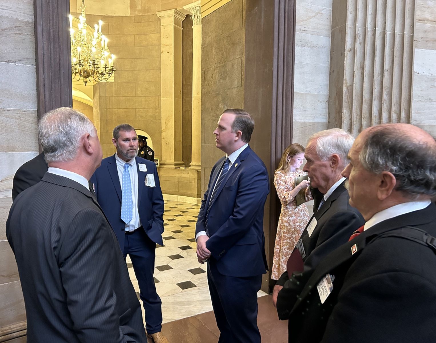 A group of Georgia Farm Bureau members gather around Rep. Brian Jack in the U.S. Capitol.