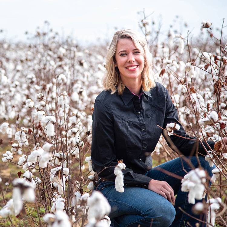 Female Farmer in Cotton in Georgia