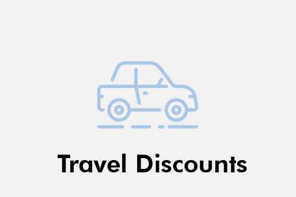 Exclusive discounts on hotels and resorts, as well as rental cars!