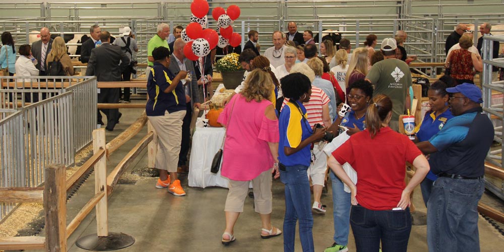 Crowd fills Georgia Grown Baby Barn