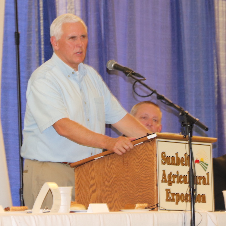 Pence encourages farmers in Sunbelt Expo speech