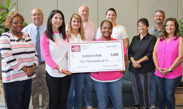 United In Pink Donation 2018
