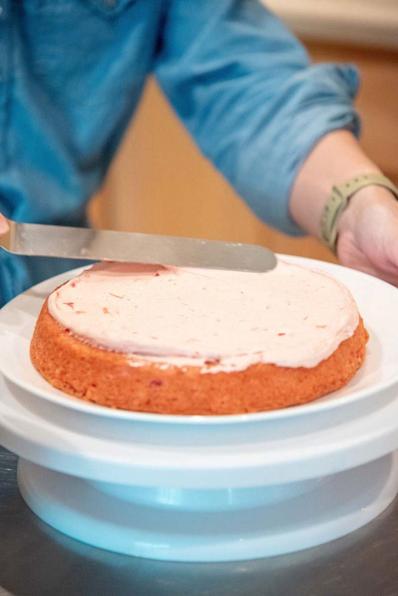 Strawberry Buttercream Cake