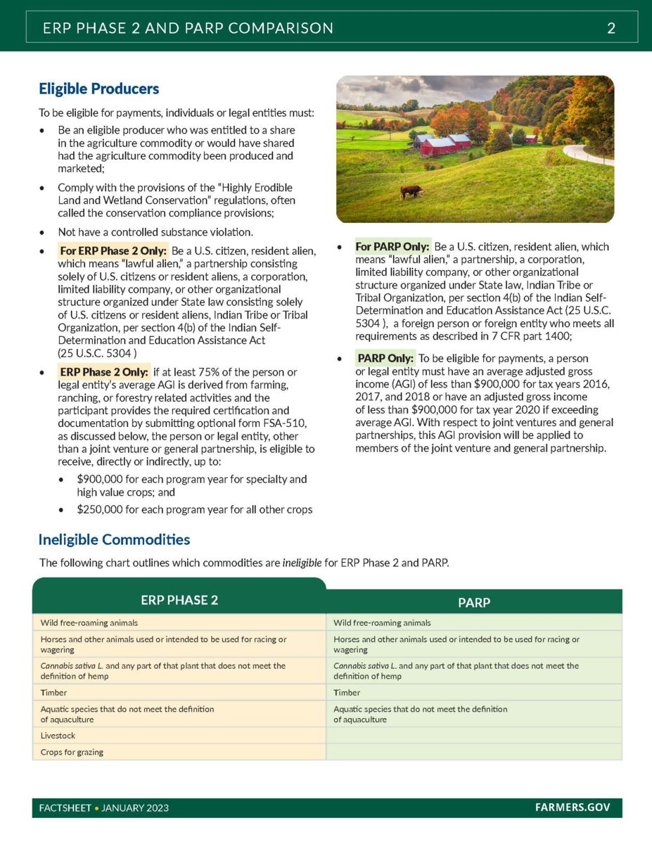 FSA Revenue Loss Assistance Page 2