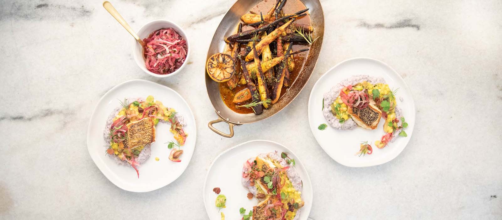 Savory Southern-style seafood and vegetable dish created by Daniel Zeal