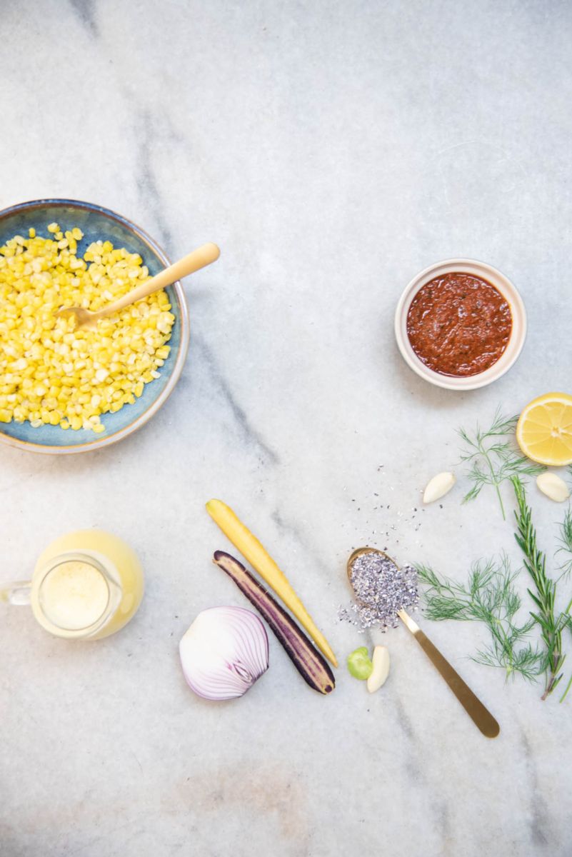 Savory Southern-style seafood and vegetable dish created by Daniel Zeal